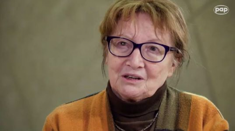 Joanna Sobolewska-Pyz,  Stowarzyszenia Dzieci Holocaustu w Polsce. Źródło: serwis wideo PAP