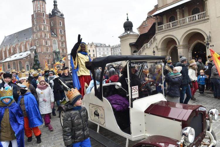 Orszak Trzech Króli w Krakowie. Fot. PAP/J. Bednarczyk