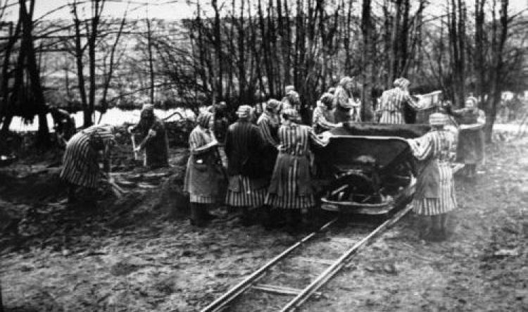 Niemiecki obóz koncentracyjny Ravensbrueck. Fot. Bundesarchiv. Źródło: Wikimedia Commons
