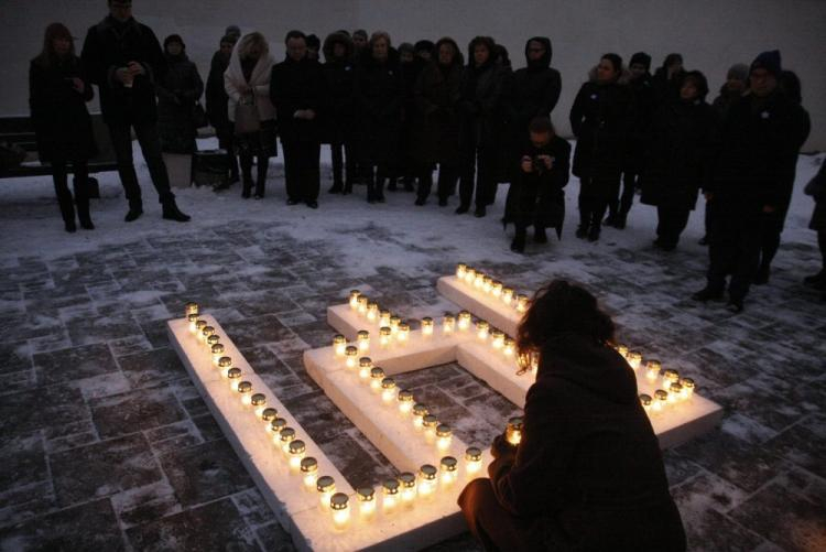 Upamiętnienie ofiar sowieckiego wojska z 13 stycznia 1991 r. Wilno, 12.01.2017. Fot. PAP/EPA