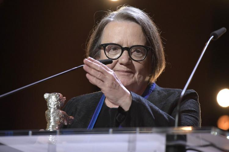 Agnieszka Holland podczas rozdania nagród na MFF Berlinale. Fot. PAP/EPA