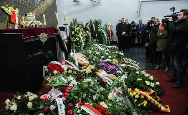 Uroczystości pogrzebowe Krystyny Sienkiewicz na warszawskim Cmentarzu Wojskowym na Powązkach. Fot. PAP/R. Guz 