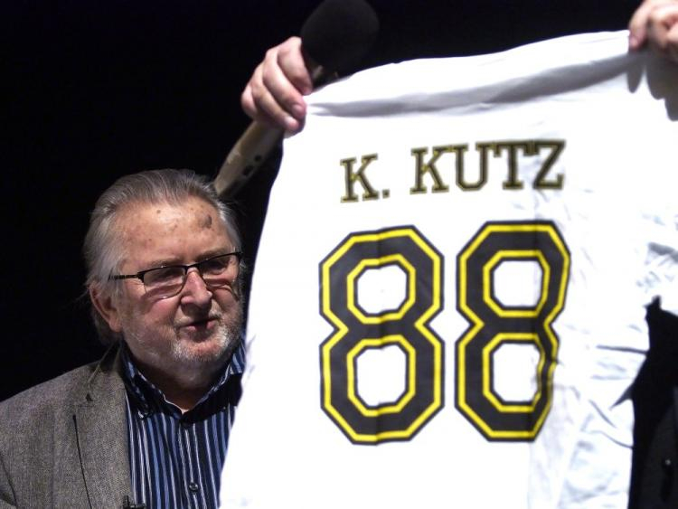 Kazimierz Kutz podczas obchodów swoich 88. urodzin w Teatrze Śląskim w Katowicach. Fot. PAP/M. Szalast 