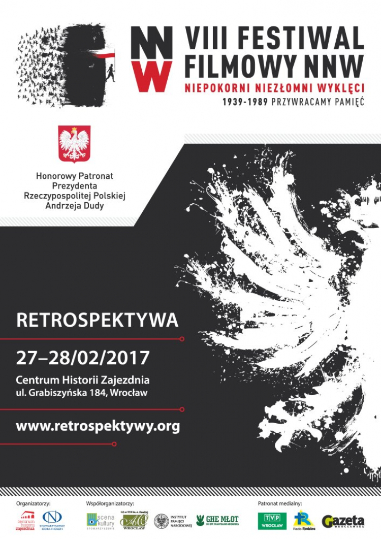 Retrospektywa festiwalu "Niepokorni, Niezłomni, Wyklęci" w Centrum Historii Zajezdnia we Wrocławiu