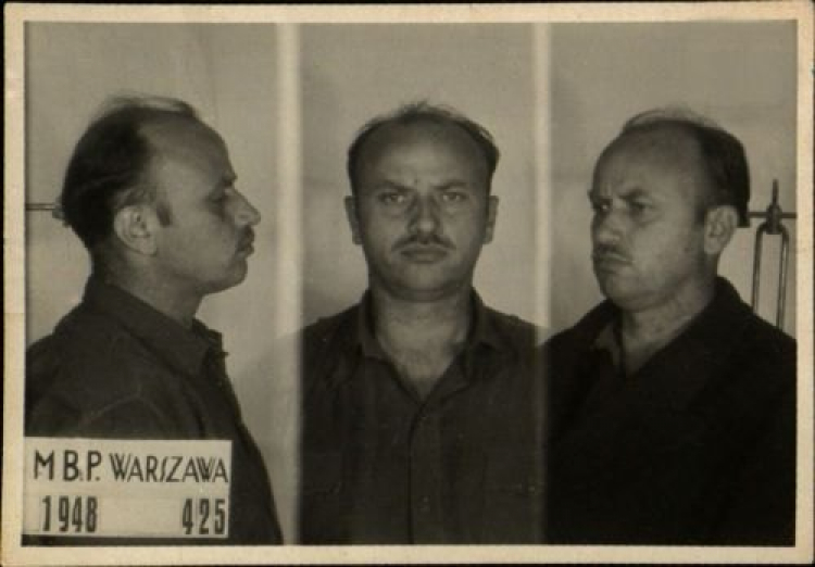 Major Zygmunt Szendzielarz „Łupaszka”- zdjęcie wykonane w MBP w 1948 r. Fot. IPN