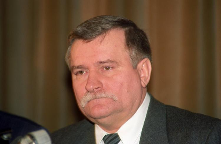 Prezydent Lech Wałęsa. 1992 r. Fot. PAP/C. Słomiński