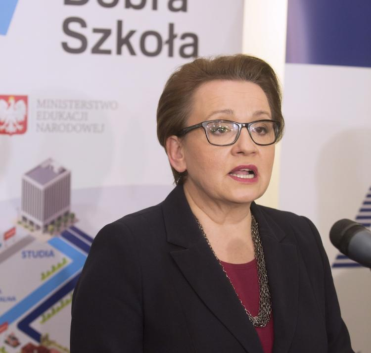 Minister edukacji narodowej Anna Zalewska. Fot. PAP/G. Michałowski