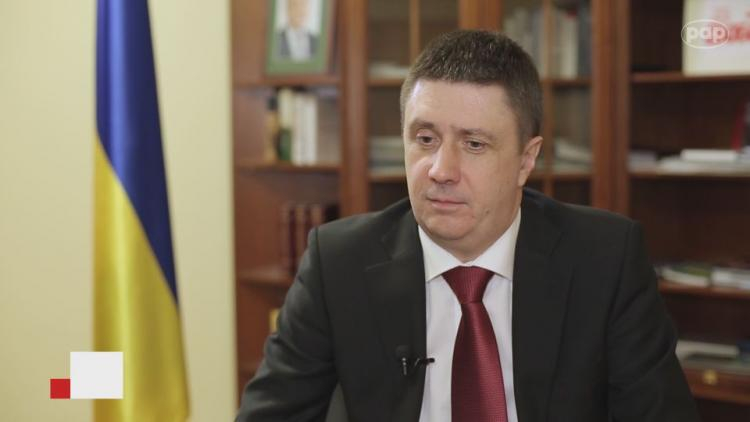 Wicepremier Ukrainy: to putinowskie imperium odpowiada za zniszczenie polskich pomników na Ukrainie. Źródło: Serwis wideo PAP