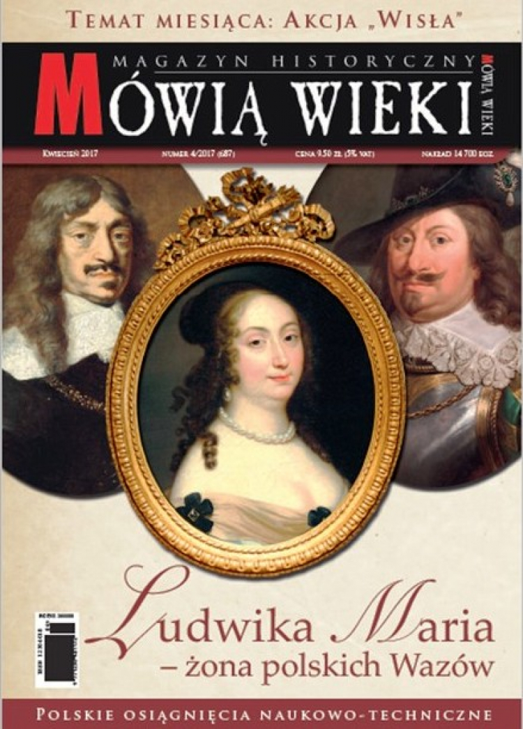 Okładka kwietniowego "Mówią Wieki"