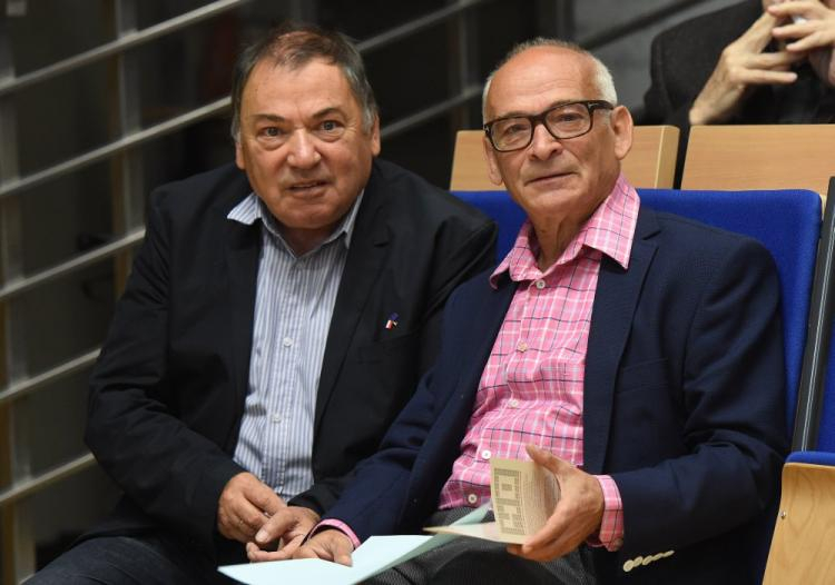 Seweryn Blumsztajn (L) i Jan Lityński. 2016 r. Fot. PAP/R. Pietruszka 