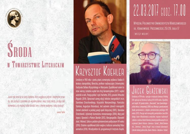 Spotkanie z Krzysztofem Koehlerem, autorem książki „Palus sarmatica”