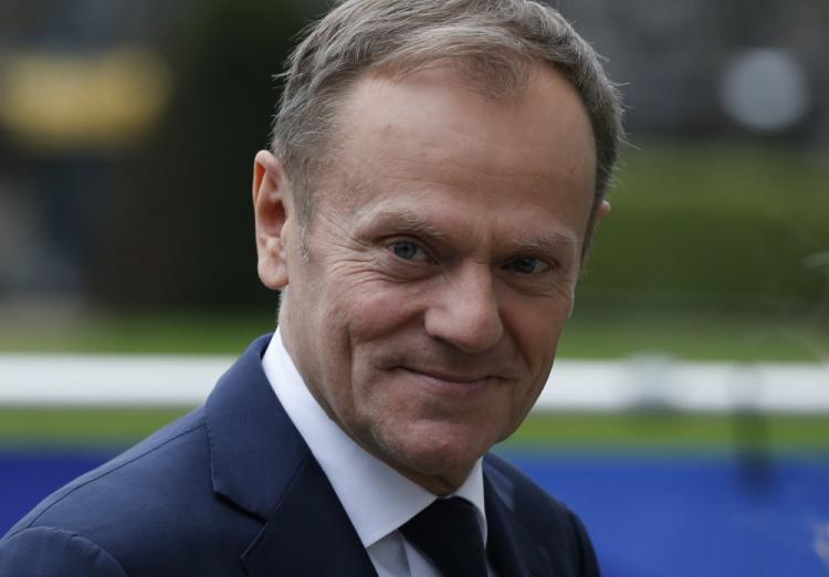 Przewodniczący Rady Europejskiej Donald Tusk. Fot. PAP/EPA