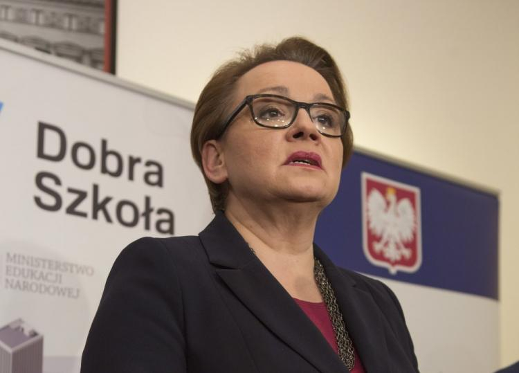Minister edukacji narodowej Anna Zalewska. Fot. PAP/G. Michałowski 