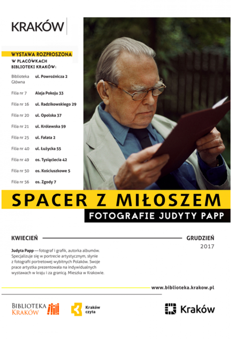 "Spacer z Miłoszem. Fotografie Judyty Papp"