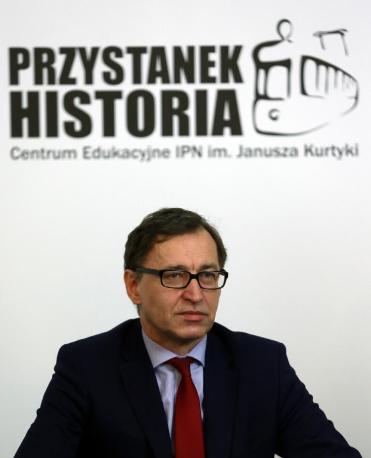 Prezes IPN Jarosław Szarek. Fot. PAP/T. Gzell