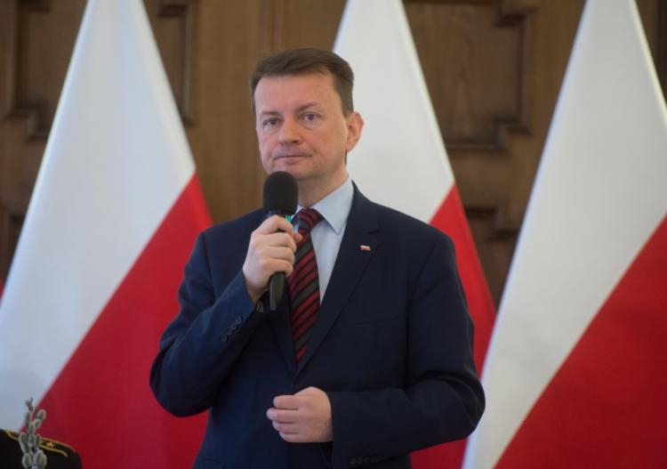  Minister spraw wewnętrznych i administracji Mariusz Błaszczak. PAP/Grzegorz Michałowski