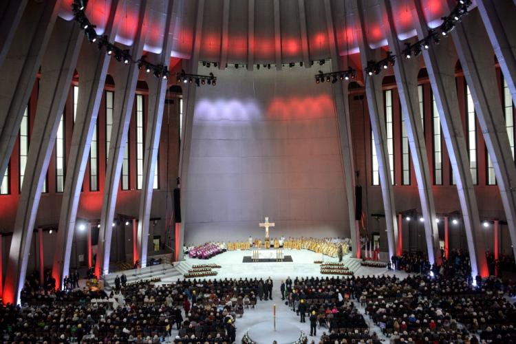Uroczyste otwarcie Świątyni Opatrzności Bożej w Święto Niepodległości. 11.11.2016. Fot. PAP/W. Kamiński
