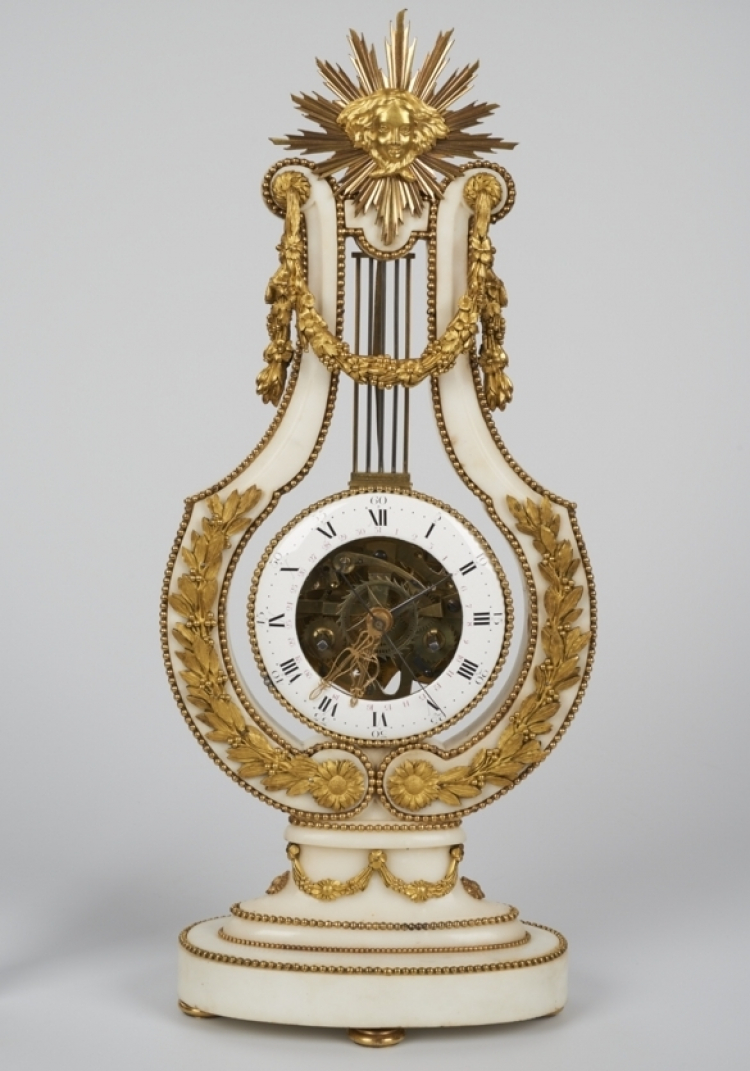 XVIII-wieczny zegar. Francja, ok. 1784-1792). Dar Towarzystwa Przyjaciół Zamku Królewskiego w Warszawie