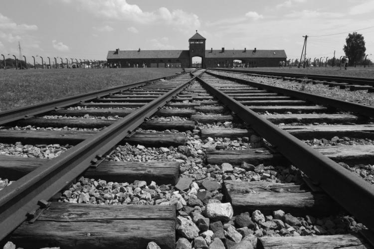 Tory wiodące do Bramy Śmierci, Auschwitz II-Birkenau. Fot. PAP/J. Bednarczyk