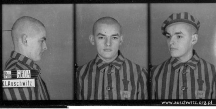 Fotografia obozowa Augusta Kowalczyka. Fot. Państwowe Muzeum Auschwitz-Birkenau