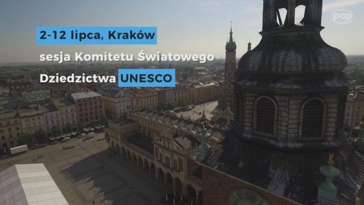 W niedzielę w Krakowie rozpocznie się 41. sesja Komitetu Światowego Dziedzictwa UNESCO. Źródło: Serwis wideo PAP