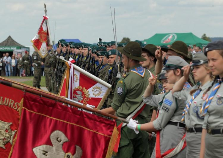 Apel Grunwaldzki w 607. rocznicę bitwy na Wzgórzu Pomnikowym w Grunwaldzie. Fot. PAP/T. Waszczuk 