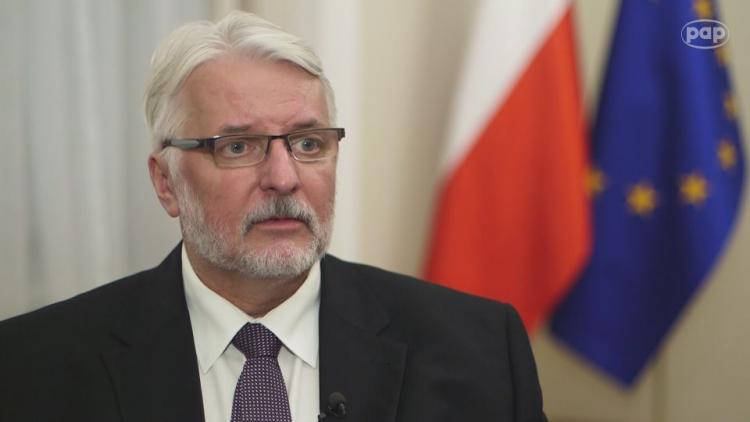 Minister spraw zagranicznych Witold Waszczykowski. Źródło: serwis wideo PAP