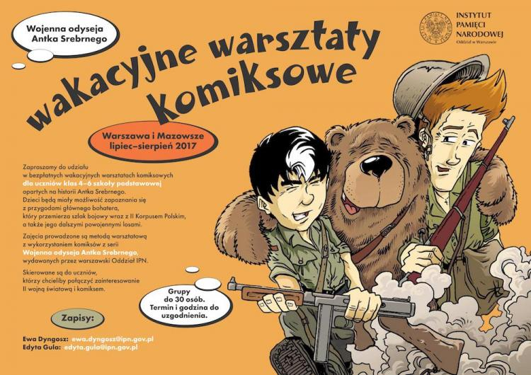 Wojenna odyseja Antka Srebrnego – wakacyjne warsztaty komiksowe