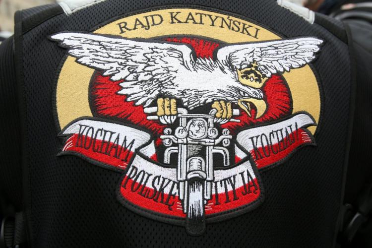 Międzynarodowy Motocyklowy Rajd Katyński. Fot. PAP/L. Szymański 