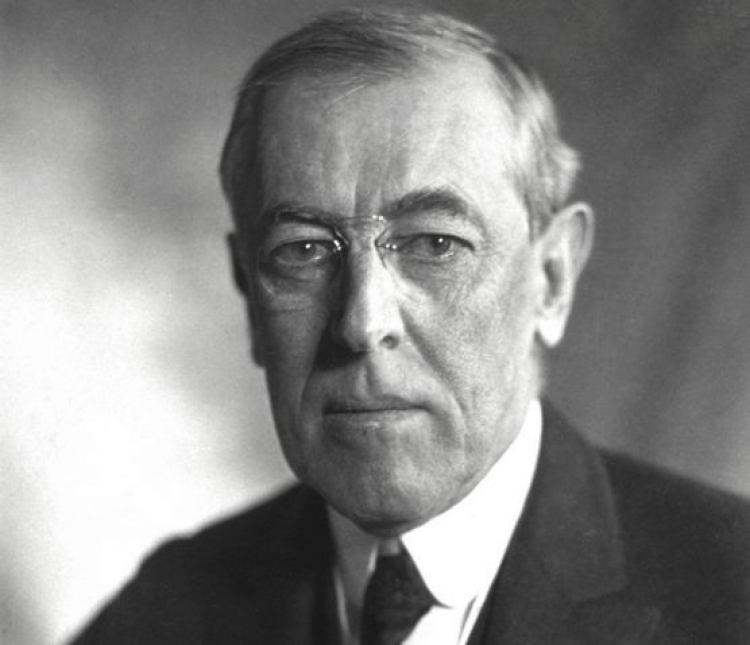 Prezydent USA Thomas Woodrow Wilson. Źródło: Wikimedia Commons