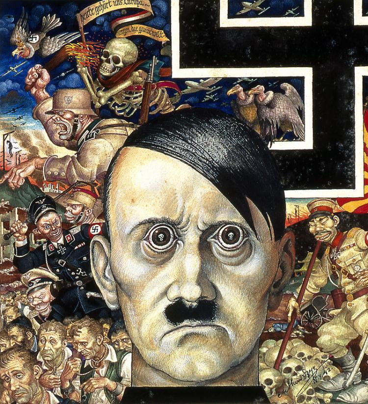 Artur Szyk, 1942, "Anty-Chrystus". Źródło: Wikipedia