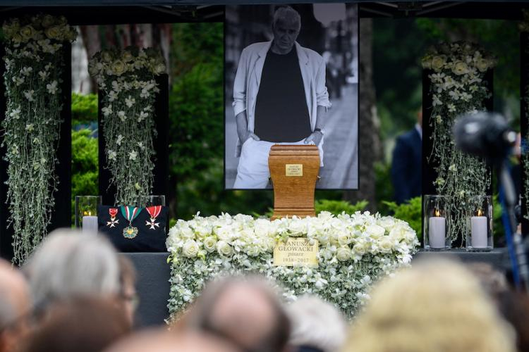 Uroczystości pogrzebowe Janusza Głowackiego, 11 bm. na warszawskich Powązkach Wojskowych. Fot. PAP/J. Kamiński