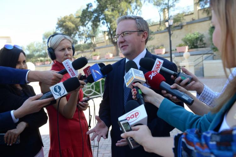 Szef gabinetu prezydenta Andrzeja Dudy Krzysztof Szczerski. Valetta, Malta, 14.09.2017. Fot. PAP/J. Turczyk 