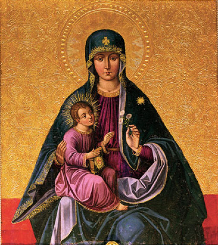 Matka Boska Trocka. Źródło: kościół Nawiedzenia Najświętszej Marii Panny w Trokach 