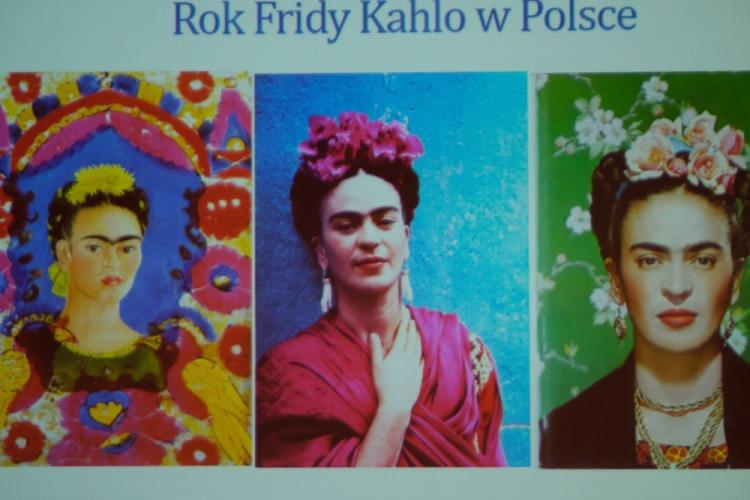 Konferencja prasowa nt. wystawy "Frida Kahlo i Diego Rivera. Polski kontekst" w Centrum Kultury Zamek w Poznaniu. Poznań, 02.2017. Fot. PAP/J. Kaczmarczyk 