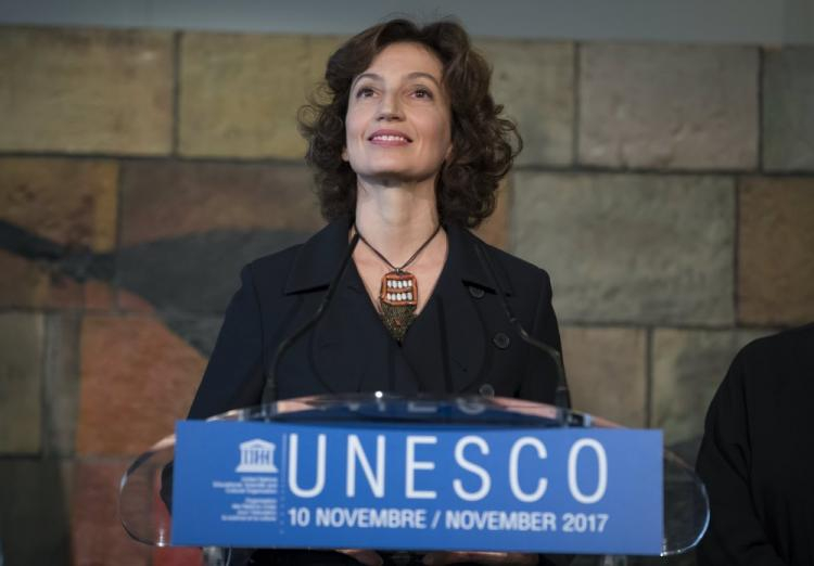 Dyrektor generalna UNESCO Audrey Azoulay. Fot. PAP/EPA