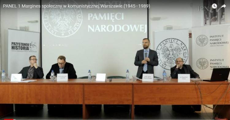 Konferencja IPN „Margines społeczny w komunistycznej Warszawie (1945–1989)”. Źródło: kanał IPNtv na portalu YouTube