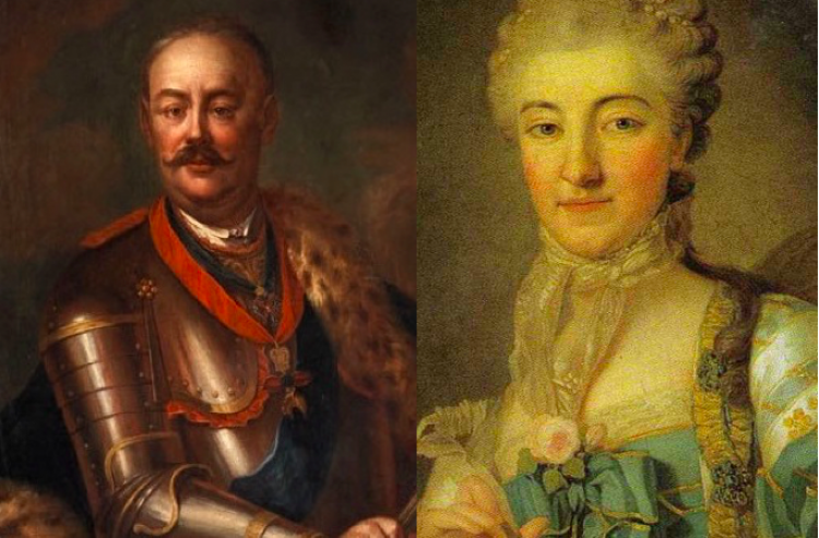 Jan Klemens Branicki i Izabela Branicka. Źródło: Wikimedia Commons