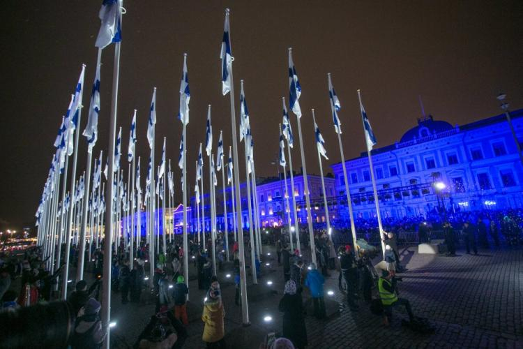 Obchody 100-lecia niepodległości Finlandii. 05.12.2017. Fot. PAP/EPA