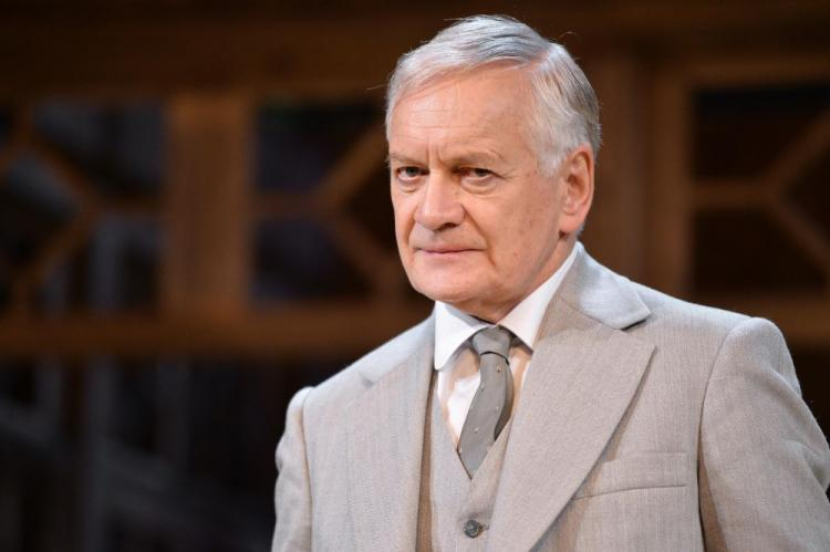 Andrzej Seweryn w czasie próby dla mediów spektaklu "Wujaszek Wania" w Teatrze Polskim. Fot. PAP/M. Kmieciński