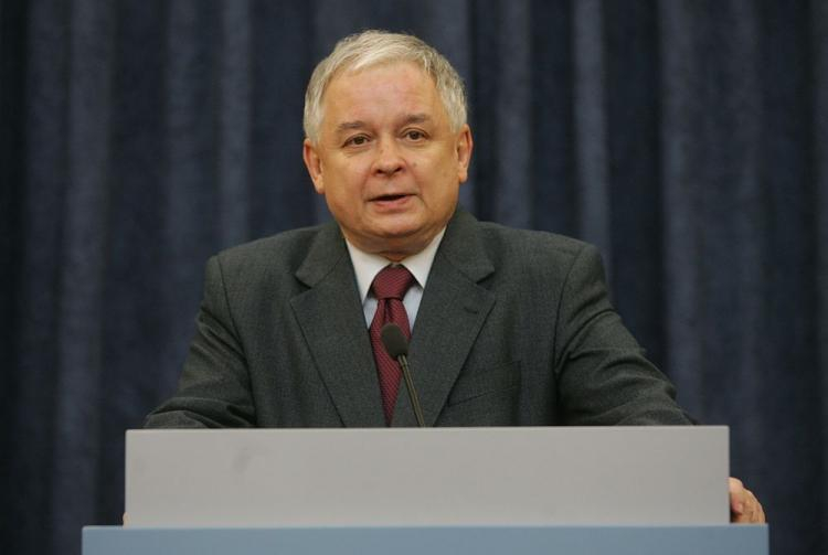 Prezydent RP Lech Kaczyński. Fot. PAP/B. Zborowski