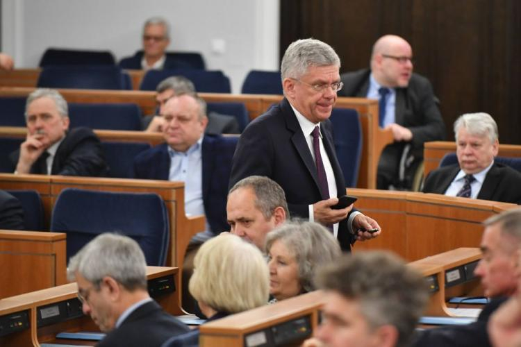 Marszałek Senatu Stanisław Karczewski. Warszawa, 31.01.2018. Fot. PAP/B. Zborowski