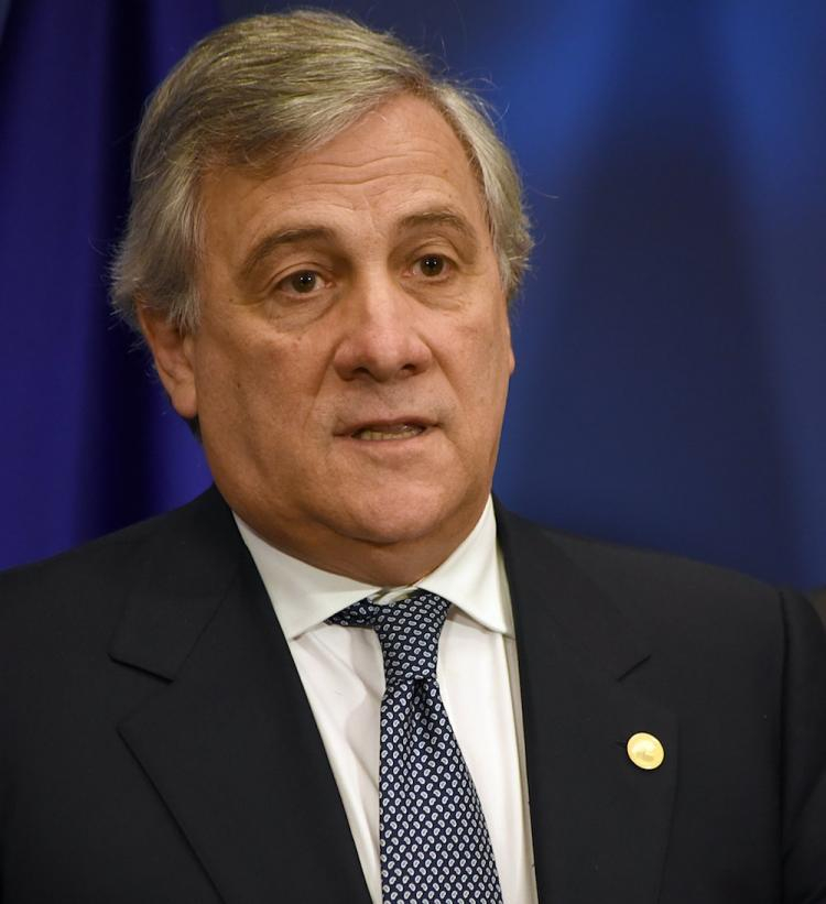 Szef PE Antonio Tajani. Fot. PAP/EPA