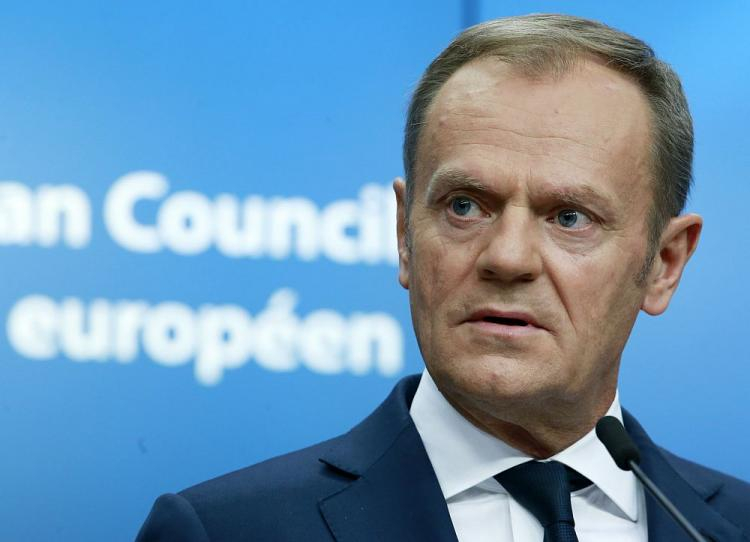 Przewodniczący Rady Europejskiej Donald Tusk. Fot. PAP/EPA