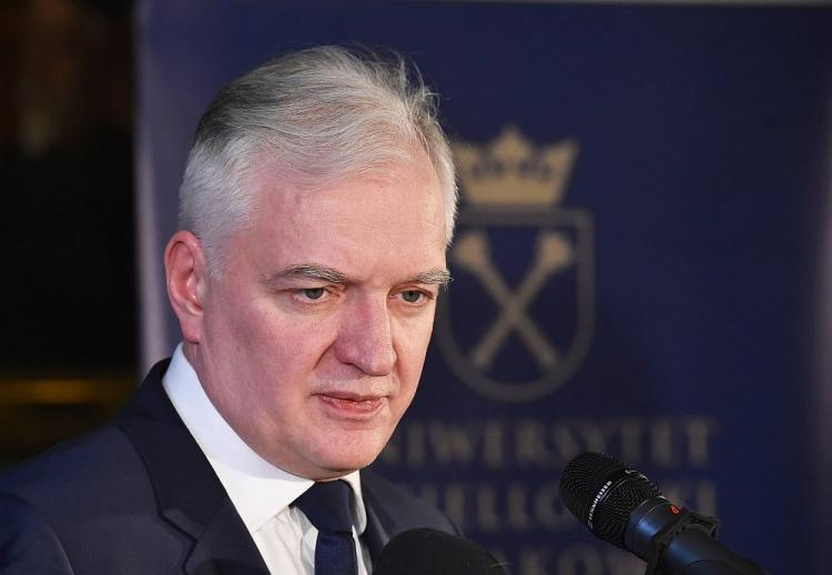 Wicepremier, minister nauki i szkolnictwa wyższego Jarosław Gowin. Fot. PAP/J. Bednarczyk