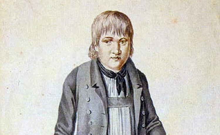 Portret Kaspara Hausera - Johann Georg Laminit. Źródło: Wikimedia Commons