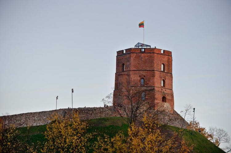 Góra Giedymina, Góra Zamkowa– wzgórze na Wysoczyźnie Miednickiej, w Wilnie, na Starym Mieście, na lewym brzegu Wilii. Fot. PAP/W. Pacewicz