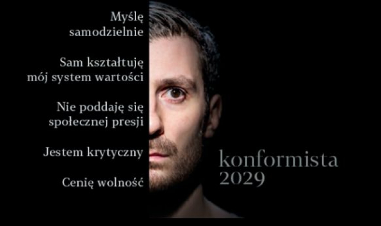 "Konformista 2029". Źródło: Teatr Łaźnia Nowa