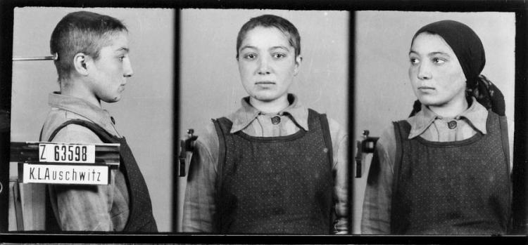 Jedna z nielicznych zachowanych fotografii obozowych więźniarki obozu cygańskiego. Źródło: Muzeum Auschwitz