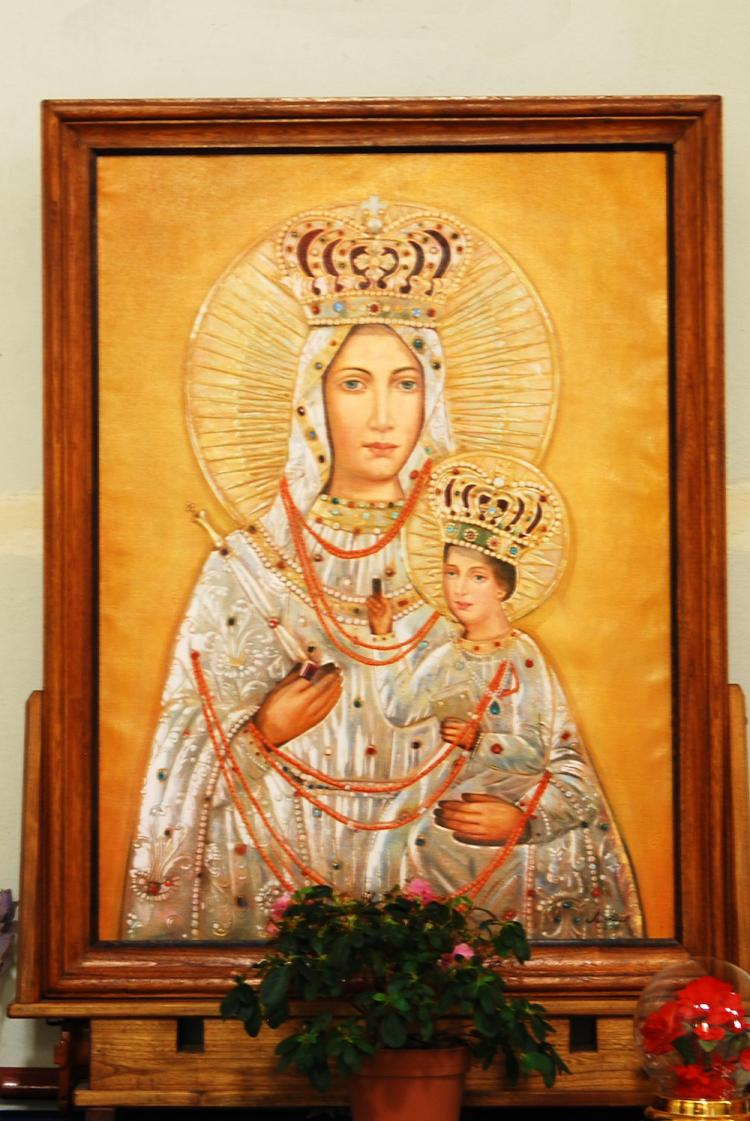 Obraz Matki Bożej Różanostockiej. Źródło: Wikimedia Commons